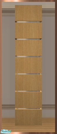 Sims 2 — GEA Build - Column REC3 by simtomatic — In Lightwood. Modern column for interiors.