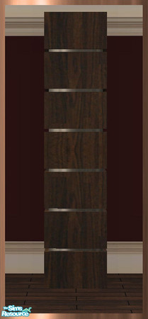 Sims 2 — GEA Build - Column MESH by simtomatic — In Darkwood. Modern column for interiors.
