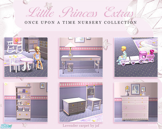 Sims 2 — OUAT Princess Extras by Cashcraft — Recolor of the Extras for the Once Upon A Time Nursery Collection. The