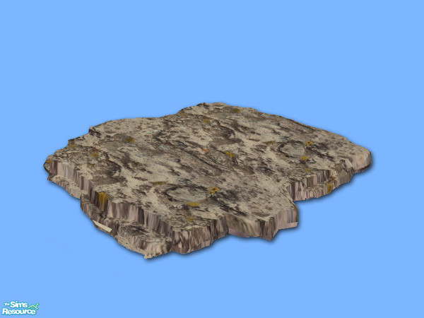 Sims 2 — Beach Rock 03 - Mesh by Shakeshaft — Part of a set of objects to create a Shipwreck for your simmies beaches,