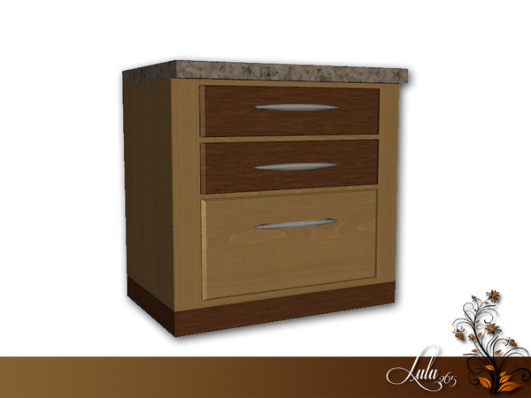 Sims 3 — Modern Kitchen Counter Variation by Lulu265 — Part of the Modern Kitchen Set Fully CAStable 