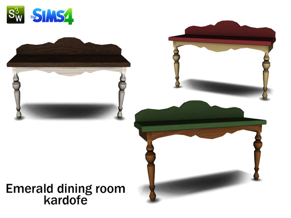 Sims 4 — kardofe_Emerald dining room_ console by kardofe — Console decorative antique rustic style