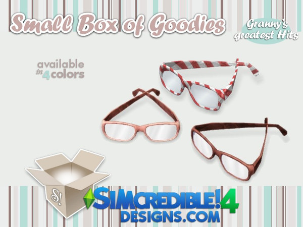 Sims 4 — Granny's Greatest Hits - Glasses by SIMcredible! — It's SIMcredible! Small box of goodies #2 - Your lovely
