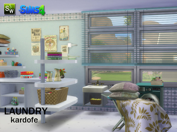 Sims 4 — kardofe_Laundry by kardofe — Comprehensive and practical laundry with everything needed to do laundry and