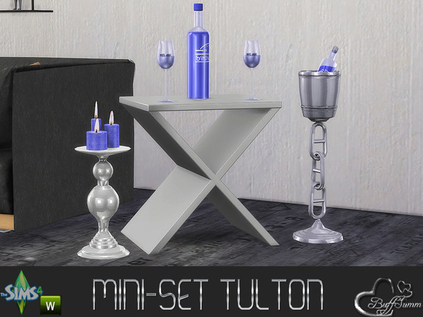 Sims 4 — MiniSet Tulton by BuffSumm — A little Set for decoration. Matching the Tulton Series. The most Objects in here