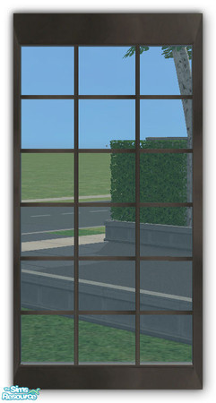 Sims 2 — GEAX Window 1-Tile DIAGONAL by simtomatic — You will need to download the straight version above AND 'Gea Window