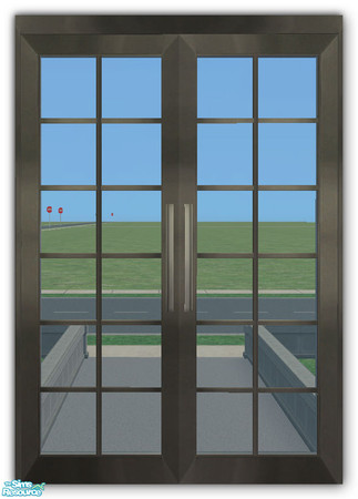 Sims 2 — GEAX Door 2-Tile STRAIGHT by simtomatic — You will need to download the 'GEA Window 1-Tile Straight' from the