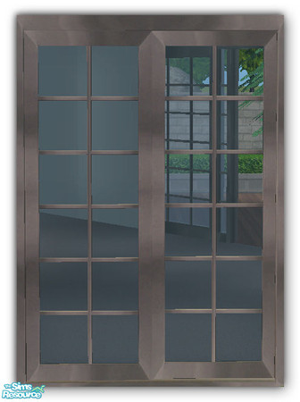 Sims 2 — GEAX Patio Doors 2-Tile STRAIGHT by simtomatic — You will need to download the 'GEA Window 1-Tile Straight' from