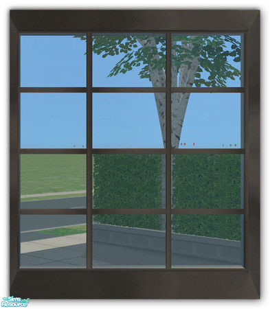 Sims 2 — GEAX Short Window 1-Tile DIAGONAL by simtomatic — You will need to download the straight version above AND 'Gea