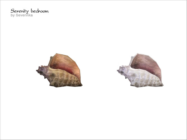 Sims 4 — [Serenity bedroom] Seashells by Severinka_ — Seashells, of a set 'Bedroom Serenity' 2 colors