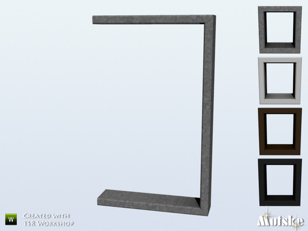Sims 4 — Window SF Counter Seamless Right 1x1 by Mutske — Part of SF windowset. Not useable on a diagonal wall. Made by
