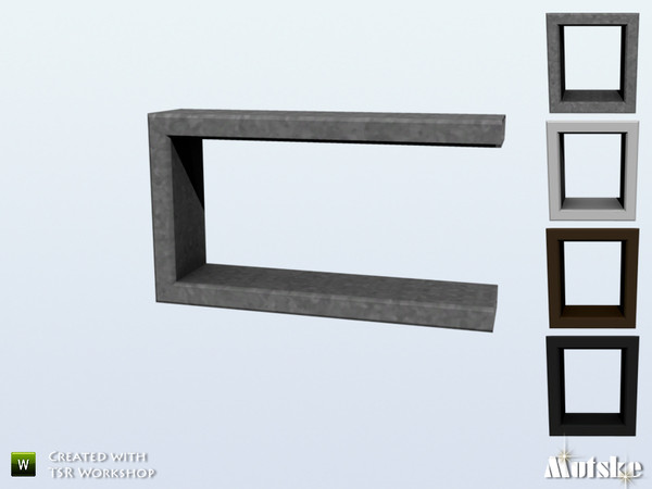Sims 4 — Window SF Privat Seamless Left 1x1 by Mutske — Part of SF windowset. Not useable on a diagonal wall. Made by