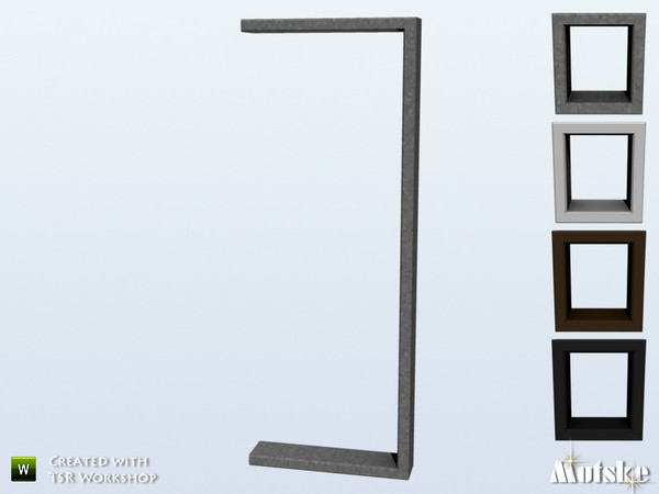 Sims 4 — Window SF Seamless Right 1x1 by Mutske — Part of SF windowset. Not useable on a diagonal wall. Made by Mutske.