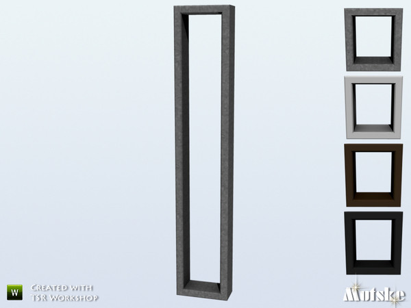 Sims 4 — Window SF Tall Small 1x1 by Mutske — Part of SF windowset. Made by Mutske.