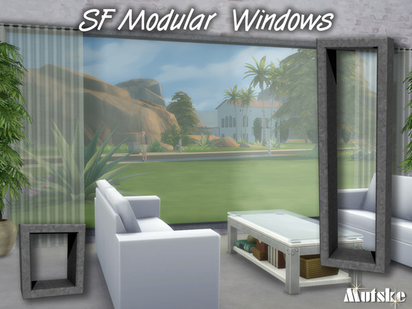 Sims 4 — SF Modular Windowset by Mutske — This modular window set in made specially for SF magazine issue 29. It contains