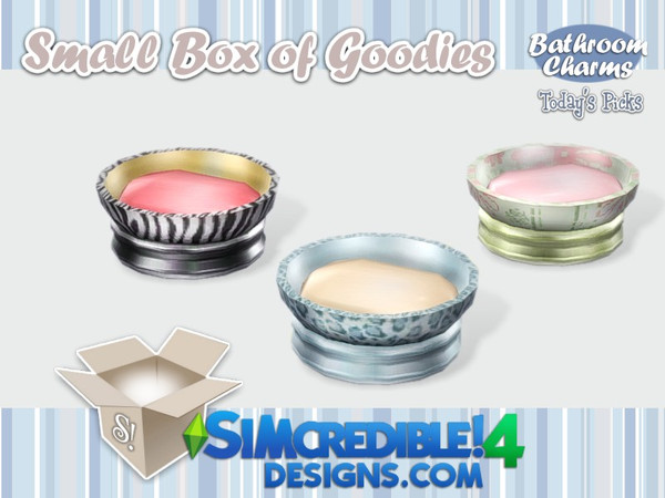 Sims 4 — Bathroom charms - Soap by SIMcredible! — You've asked, we brought it :) It's SIMcredible! Small box of goodies
