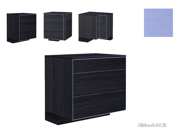 Sims 4 — Kitchen Minimalist - Counter1 without Backsplash by ShinoKCR — This counter has no Backsplash, for those who