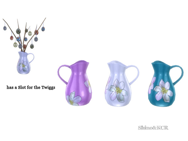 Sims 4 — Easter 2015 - Pitcher by ShinoKCR — for your Easter Twiggs 