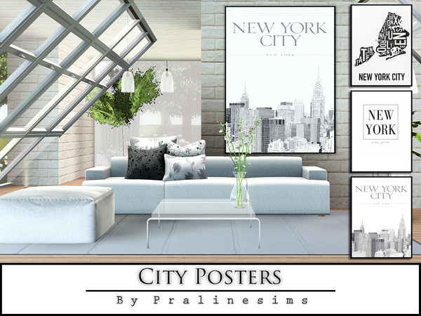 Sims 3 — City Posters by Pralinesims — By Pralinesims