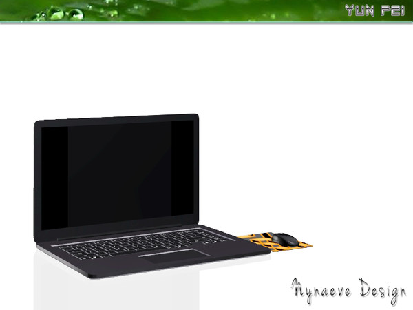 Sims 3 — YunFei Laptop by NynaeveDesign — YunFei Laptop Part of * YunFei Minimalist Workspace * set. by NynaeveDesign