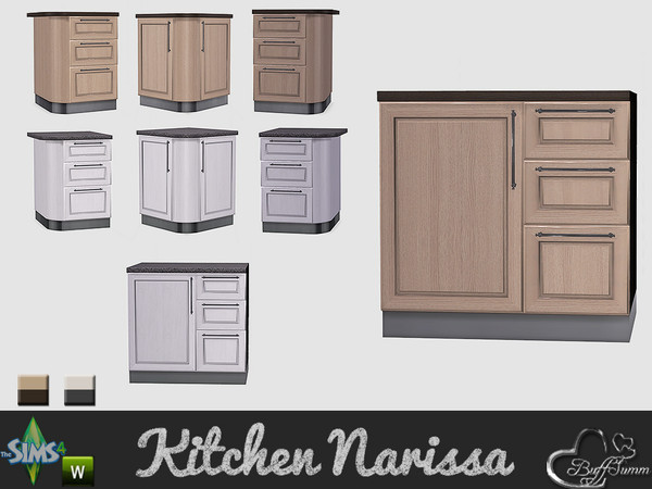 Sims 4 — Kitchen Narissa Counter Three by BuffSumm — Live! Work! Create! Designs that accentuate the use of materials