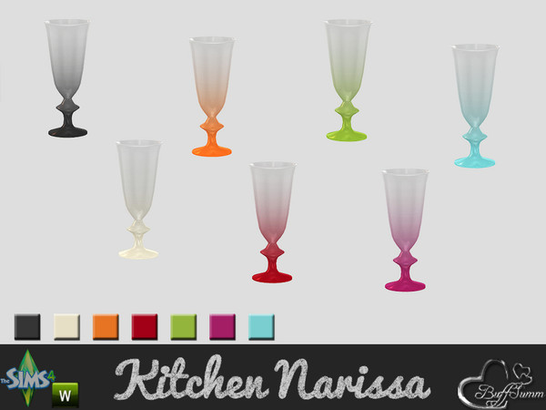 Sims 4 — Dining Narissa Glas III by BuffSumm — 'Happy Meal' with a colorful tableware and clean designed table and
