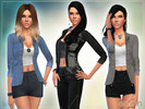 Sims 4 — Parka Jacket With T-shirt by ernhn — Parka Jacket With T-shirt Comes with 3 variations. Stylish parka jacket