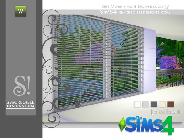 Sims 4 — Finding Grace Blinds by SIMcredible! — you may ask... why another blinds if you already brought one? Because