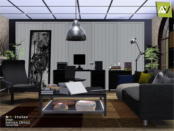 Sims 3 — Arvika Office by ArtVitalex — - Arvika Office - ArtVitalex@TSR, May 2015 - All objects are recolorable - Arvika