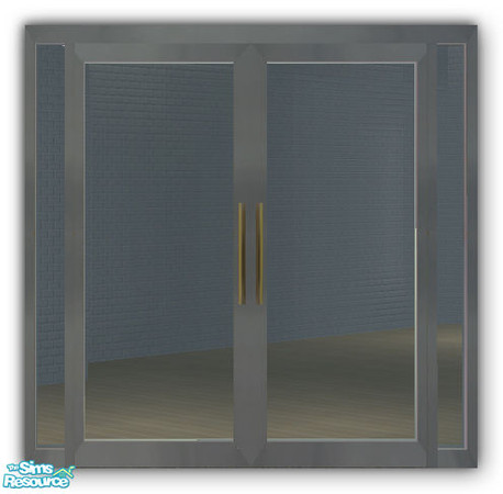 Sims 2 — GEA Plain Door 2Tile DIAGONAL by simtomatic — You will need the Plain Window 1Tile STRAIGHT in order to use this