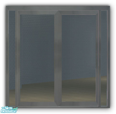 Sims 2 — GEA Plain Sliding Patio Doors DIAGONAL by simtomatic — You will need the Plain Window 1Tile STRAIGHT in order to