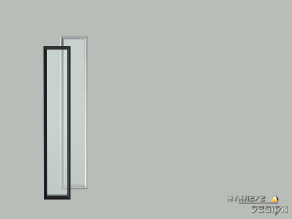 Sims 4 — Altara Minimalist Window (left end) by NynaeveDesign — Altara Build Set - Minimalist Window (left end) Located