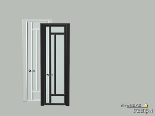 Sims 4 — Altara Glass Door by NynaeveDesign — Altara Build Set - Glass Door Located in: Build - Doors Price: 112 Tiles: