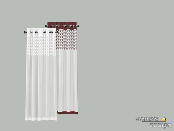 Sims 4 — Altara Curtains (1 tile) by NynaeveDesign — Altara Build Set - Curtains (1 tile) Located in: Decor - Window
