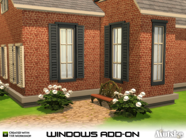 Sims 4 — EA Window Add-on by Mutske — Ever wondered why EA doesn't make more usable windows? I do, so that is why I made