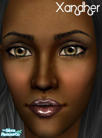 Sims 2 — Jinx Lipstick - Passion by Xandher — A very glossy lipstick in a deep shade of pink with blue undertones.