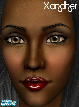 Sims 2 — Jinx Lipstick - Fire by Xandher — A very glossy lipstick in a deep shade of red with cool undertones. Perfect