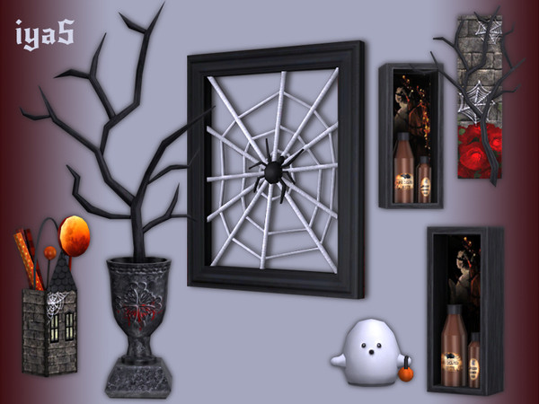 Sims 4 — Gothic Decor Set by soloriya — Are you hosting a Halloween party of gothic proportions? Preparing the