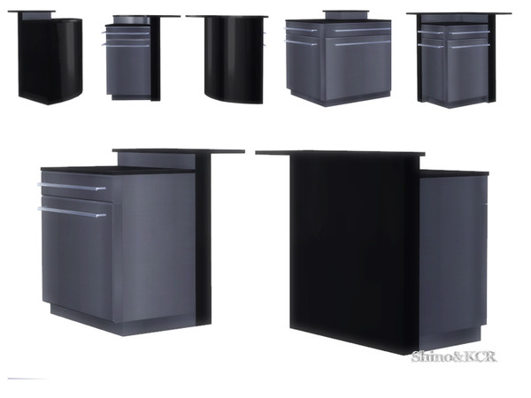Sims 4 — Stainless Steel Kitchen - Counter Island by ShinoKCR — Counter Island like EA Animation fixed on June 8 2016