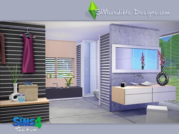 Sims 4 — Tacitum by SIMcredible! — Now for Sims4 :) We received some requests for bring to Sims4 this modern relaxing
