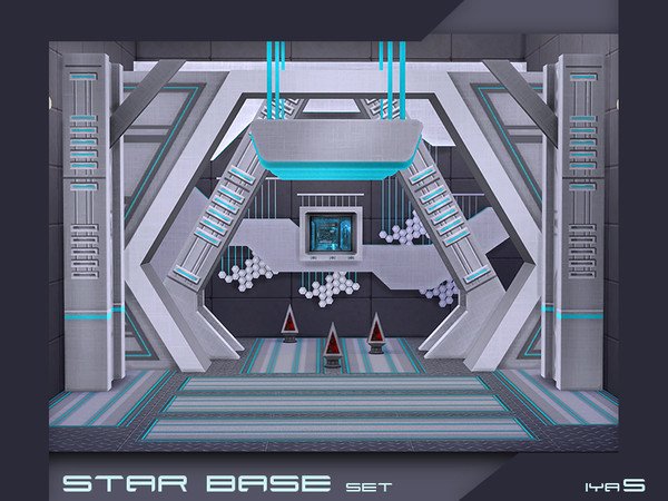 Sims 4 — Star Base set by soloriya — Star base design option for some who loves the futuristic style. Create your own