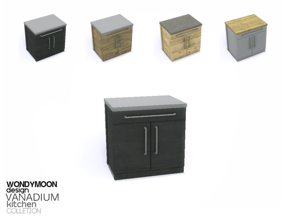 Sims 4 — Vanadium Counter by wondymoon — - Vanadium Kitchen - Counter - Wondymoon|TSR - Jul'2015