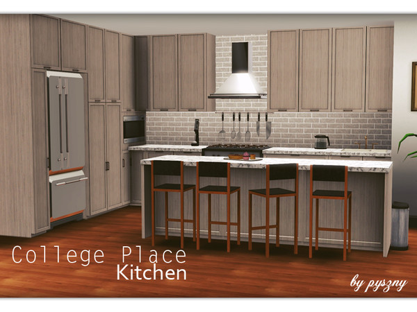 Sims 3 — College Place Kitchen by pyszny16 — College Place Kitchen is a modern design made for those who loves spend