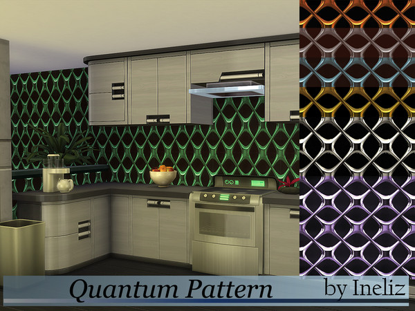 Sims 4 — Quantum Pattern by Ineliz — A set of seamless criss cross pattern. Comes in 7 colors. Enjoy!