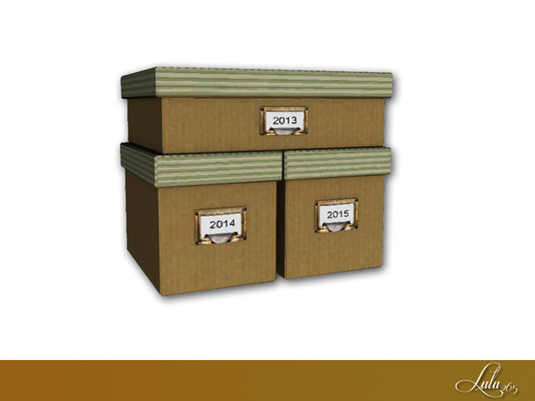Sims 4 — Carlton Office Storage Boxes  by Lulu265 — Part of the Carlton Office Set for Sims 4