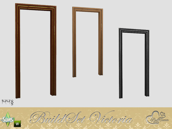 Sims 4 — Victoria Arched Door 1x1 by BuffSumm — Part of the *BuildSet Victoria*! Created by BuffSumm @ TSR