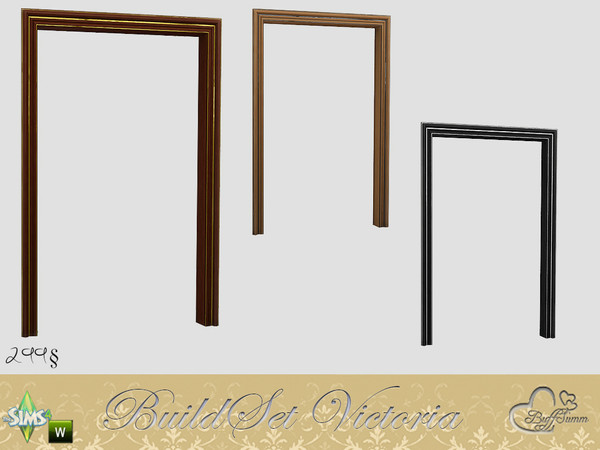 Sims 4 — Victoria Arched Door 2x1 by BuffSumm — Part of the *BuildSet Victoria*! Created by BuffSumm @ TSR