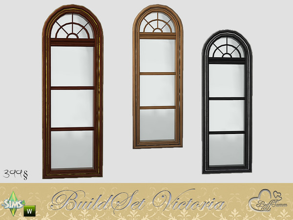 Sims 4 — Victoria Full Window round 1x1 by BuffSumm — Part of the *BuildSet Victoria*! Created by BuffSumm @ TSR
