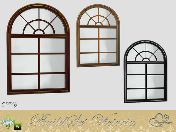 Sims 4 — Victoria Full Window round 2x1 by BuffSumm — Part of the *BuildSet Victoria*! Created by BuffSumm @ TSR