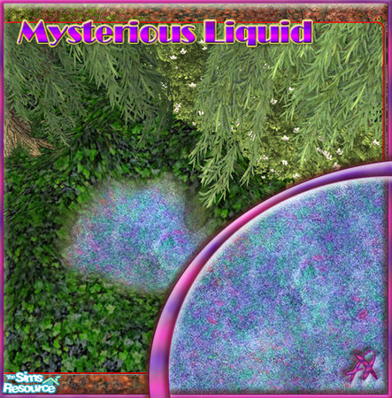 Sims 2 — Fantasy Grounds - Mysterious Liquid by Axanterre — Part of the fantasy grounds set.